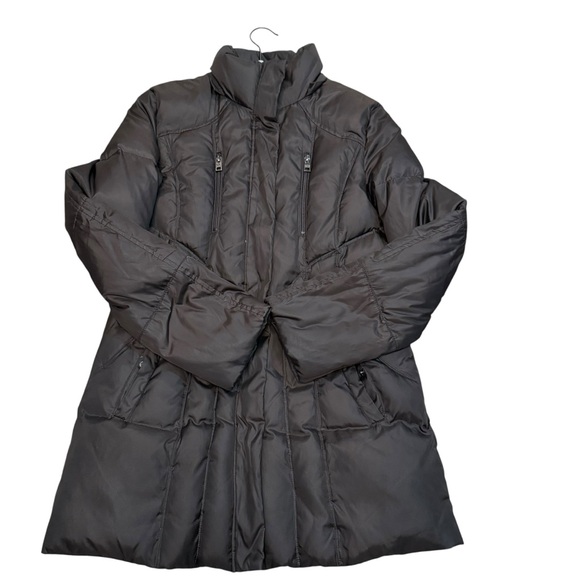 Marc New York Andrew Marc chocolate brown down Puffer coat Jacket M - Picture 1 of 11